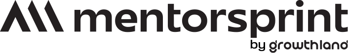 Mentorsprint black text logo